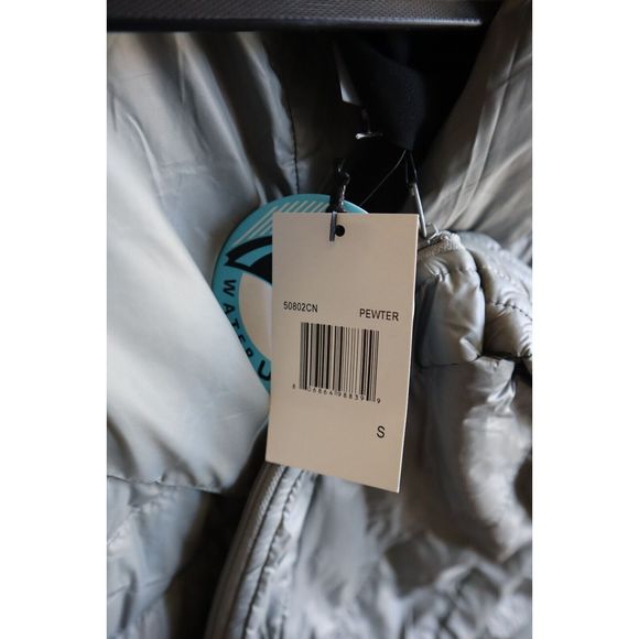 Anorak 50802CN Women's Sz S Gray Full Zip Packable Puffer Blazer Jacket - Picture 3 of 8